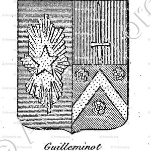 GUILLEMINOT_Comtes de l'Empire. Armorial Général de l'Empire français, Gravure (1805 1812)_France Napoleon Ier