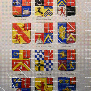 GUILLEMINOT_Comtes de l'Empire. Armorial Général de l'Empire français, Gravure colorées (1805 1812)_France Napoleon Ier..