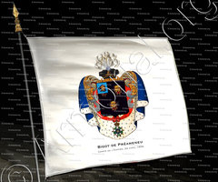 drapeau-BIGOT de PREAMENEU_ Comte de l'Empire, 1808._Empire français.