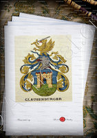 velin-d-Arches-CLAUSENBURGER_Wappenbuch der Stadt Basel . B.Meyer Knaus 1880_Schweiz