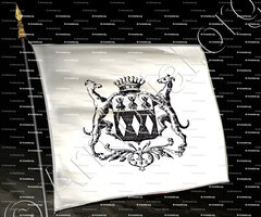 drapeau-LE NORMANT baron de FLAGHAC_Velay_France