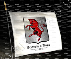 drapeau-SCIASCIA o XAXA_Giliberto Xaxà uno dei cavalieri che seguir onore Martino in Sicilia. 1392._Italia (i)