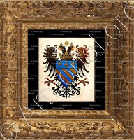 cadre-ancien-or-COSTA de BEAUREGARD_Marquis de Saint-Genis de Beauregard. Gênes, Savoie XVIIIe s._Italie, France ()