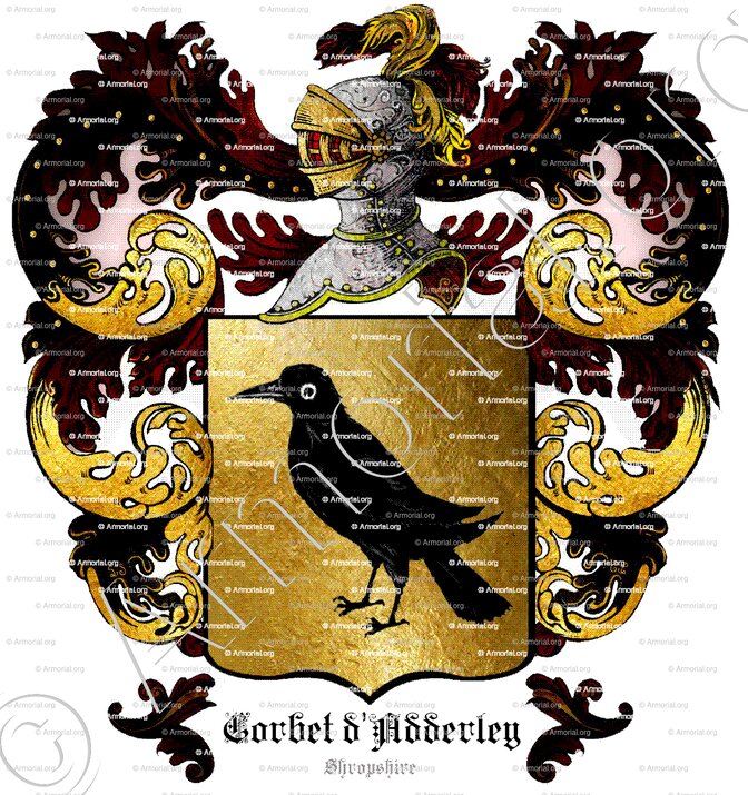 CORBET d'ADDERLEY_Shropshire_England ()