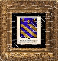 cadre-ancien-or-COSTA de BEAUREGARD Marquis de SAINT-GENIX de BEAUREGARD_Genova1389, Savoie 1700._Italia, France