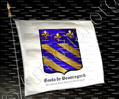 drapeau-COSTA de BEAUREGARD Marquis de SAINT-GENIX de BEAUREGARD_Genova1389, Savoie 1700._Italia, France