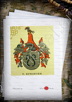 velin-d-Arches-de EFRINGEN_Wappenbuch der Stadt Basel . B.Meyer Knaus 1880_Schweiz