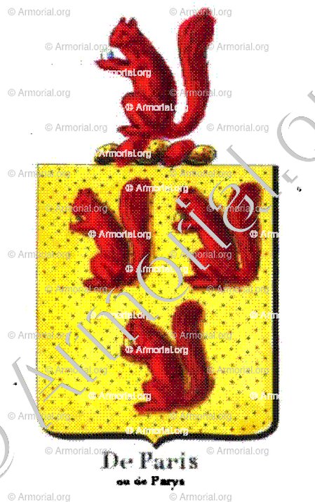 DE PARIS ou DE PARYS_Armorial royal des Pays-Bas_Europe