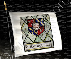 drapeau-DE SANDOL-ROY_Valangin, Le Bourg. Neuchâtel_Suisse ()