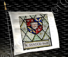 drapeau-DE SANDOL-ROY_Valangin, Le Bourg. Neuchâtel_Suisse ()