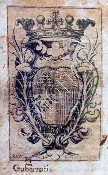 De GUBERNATIS_Contea di Nizza_Ducato di Savoia, Regno di Sardegna.