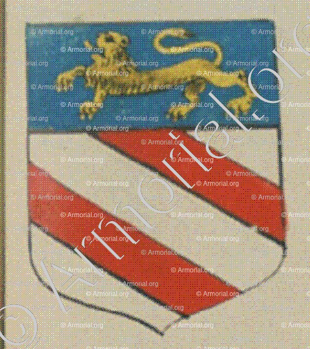 FAUGOUIN de la PLACE (Alsace)_Blason enregistré sous le règne de Louis XIV_France 