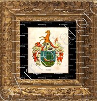 cadre-ancien-or-FUCHS - Armorial de la ville de Bâle. B.Meyer Knaus 1880 - Schweiz. Suisse. Svizzera..