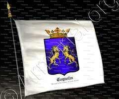 drapeau-COQUELIN Marquis de Germigney_Franche-Comté._France ()