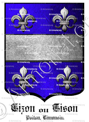 TIZON ou TISON_Poitou, Limousin, 14e siècle._France (i)+