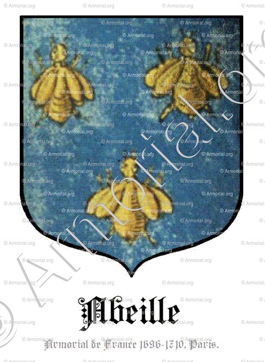 ABEILLE_Armorial de France 1696-1710. Paris._France