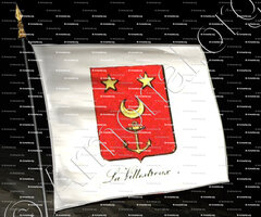 drapeau-LA VILLESTREUX_Noblesse de France._France