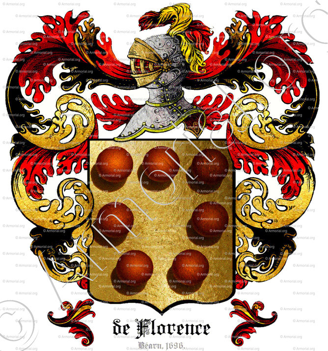 de FLORENCE_Béarn, 1696._France..