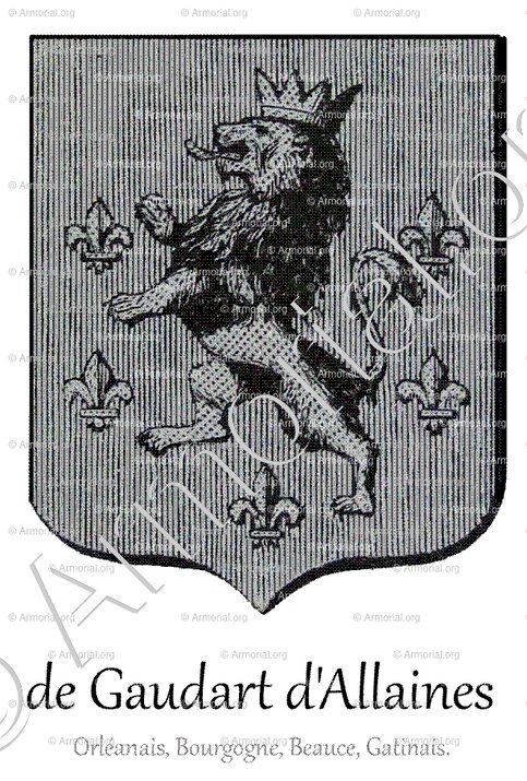 de GAUDART d'ALLAINES_Orléanais, Bourgogne, Beauce, Gatinais._France