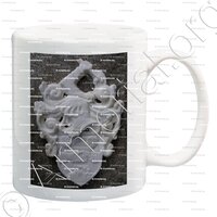 mug-SANDOZ_Armoiries Sandoz, sculpteur Christian Faye, Lyon, dessin Lionel Sandoz._Suisse France