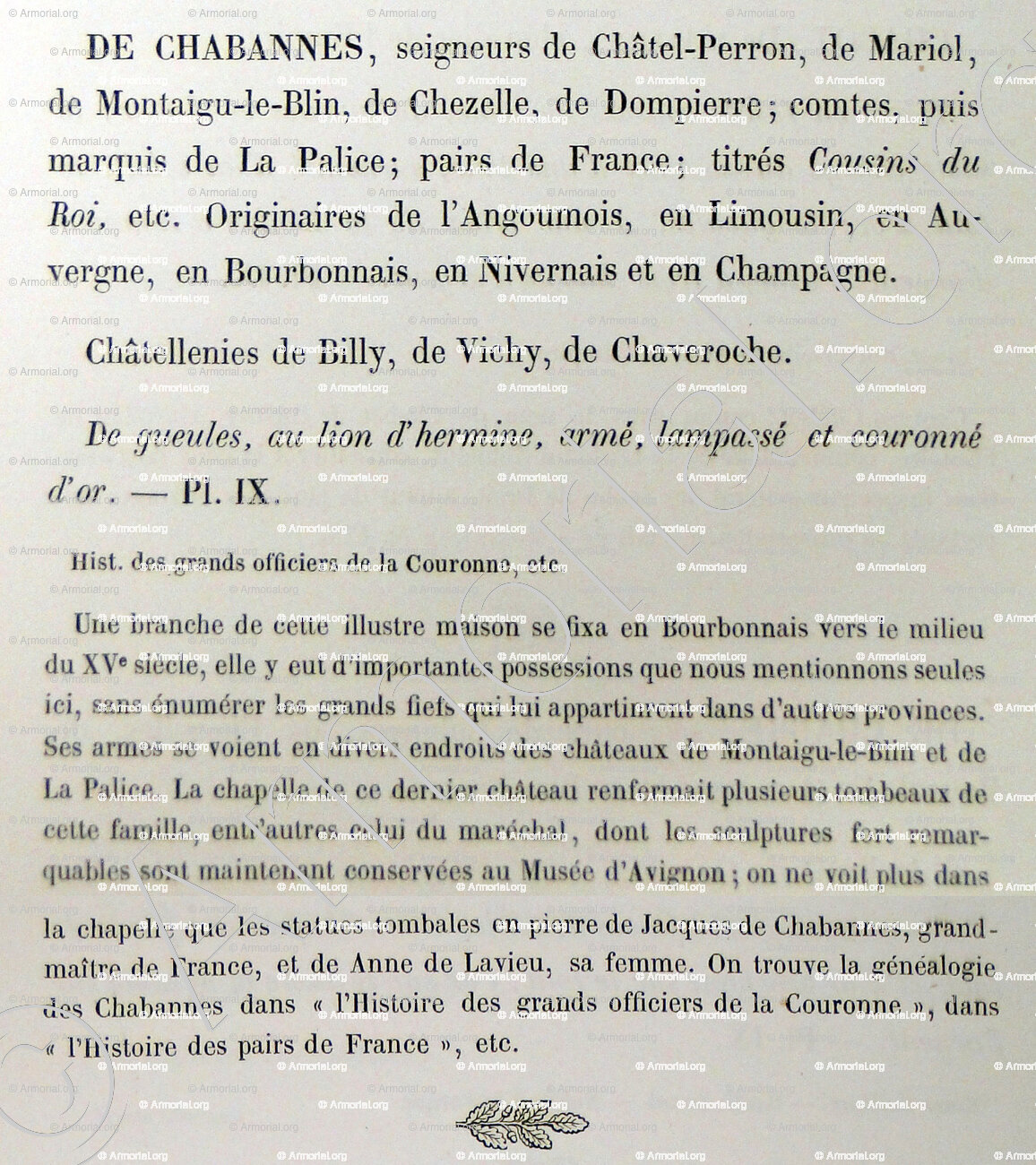 De CHABANNES