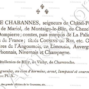 de CHABANNES_Armorial du Bourbonnais (Cte G. de Soultrait, 1890)_France (ii)+