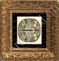 cadre-ancien-or-DIEU ET MON DROIT_cri de guerre de la monarchie britannique._Royaume-Uni