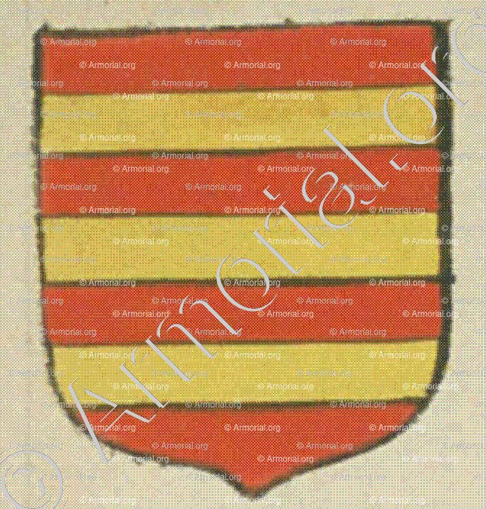 de COURBON (La Rochelle)_Blason enregistré sous le règne de Louis XIV._France