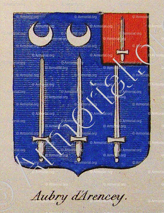 AUBRY D'ARENCEY_Noblesse d'Empire._France