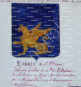 EMERIC Cte de SAINT DALMAS le SELVAGE