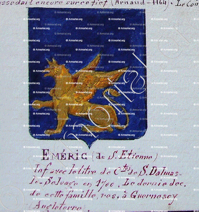 EMERIC comte de Saint Dalmas le Selvage_Armorial Nice. (J. Casal, 1903) (Bibl. mun. de Nice)_France (i)