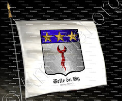 drapeau-CELLE du BY_Velay, Forez._France