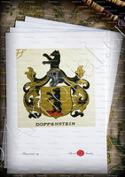 velin-d-Arches-DOPPENSTEIN_Wappenbuch der Stadt Basel . B.Meyer Knaus 1880_Schweiz