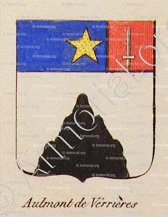 AULMONT DE VERRIERES_Noblesse d'Empire._France