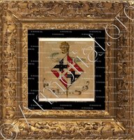 cadre-ancien-or-De BARBAIZE_Louise de Barbaize, Abesse de Fontenelles, 1612 (Artois)._France (i)