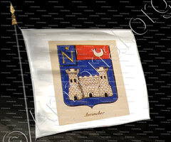 drapeau-AVRANCHES_Noblesse d'Empire._France