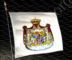 drapeau-HERZOGTHUM NASSAU_Bundesländer Hessen und Rheinland-Pfalz_Deutschland