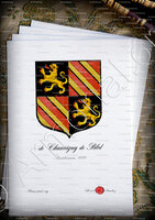 velin-d-Arches-De  CHAUVIGNY de BLOT_Arm. du Bourbonnais 1696._France