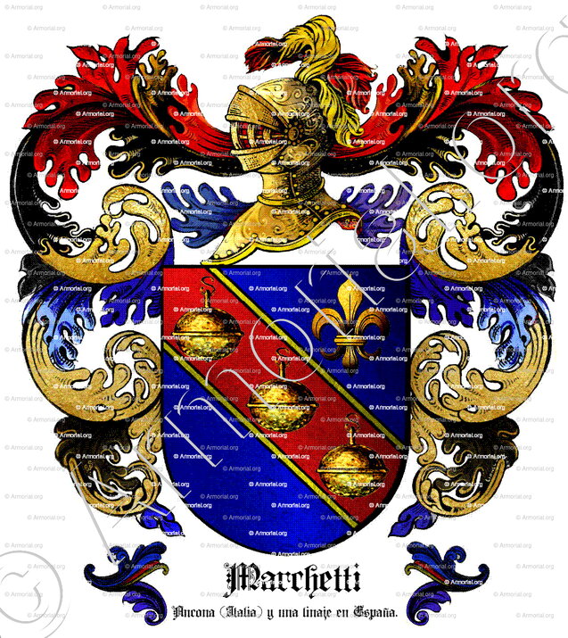 MARCHETTI_Ancona (Italia) y una linaje en España._España ..