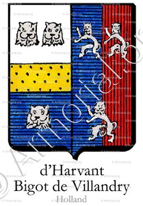 D'HARVANT BIGOT de  VILLANDRY