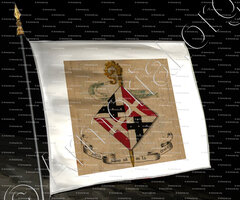 drapeau-BARBAIZE_Louise de Barbaize, Abesse de Fontenelles, 1612 (Artois)._France (i)