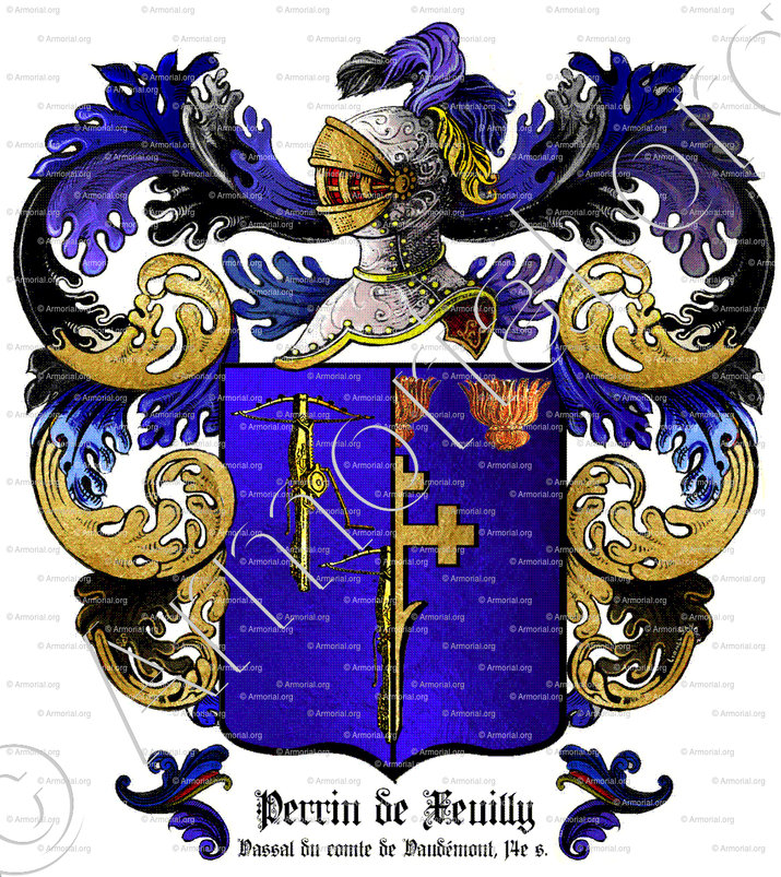 PERRIN de XEUILLY_Vassal du comte de Vaudémont, 14e s._France (ii)