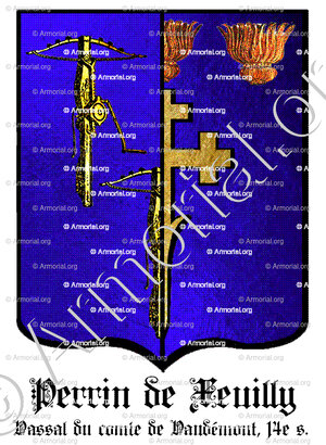 PERRIN de XEUILLY_Vassal du comte de Vaudémont, 14e s._France (i)