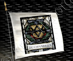 drapeau-DE CHAMBRIER_Valangin, Le Bourg. Neuchâtel_Suisse ()