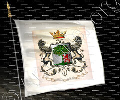 drapeau-De SAINT MARTIN LACAZE_Gascogne._France (parchemin)