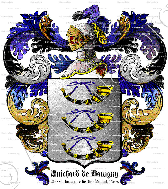 GUICHARD de BATTIGNY_Vassal du comte de Vaudémont, 14e s._France (ii)