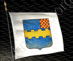 drapeau-BASSET DE CHATEAUBOURG_Lyonnais_France