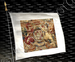 drapeau-WILLEM III van Oranje & Maria II STUART_Den Haag , Londen._Nederland, Verenigd Koninkrijk.