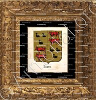 cadre-ancien-or-BÉARN (Ctes)_Blason datant de 1850._France