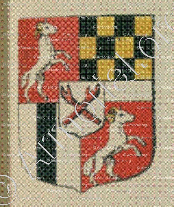 PAWEL de RAMMINGEN (Alsace)_Blason enregistré sous le règne de Louis XIV_France 